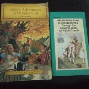 Book 2 lot Alice in Wonderland